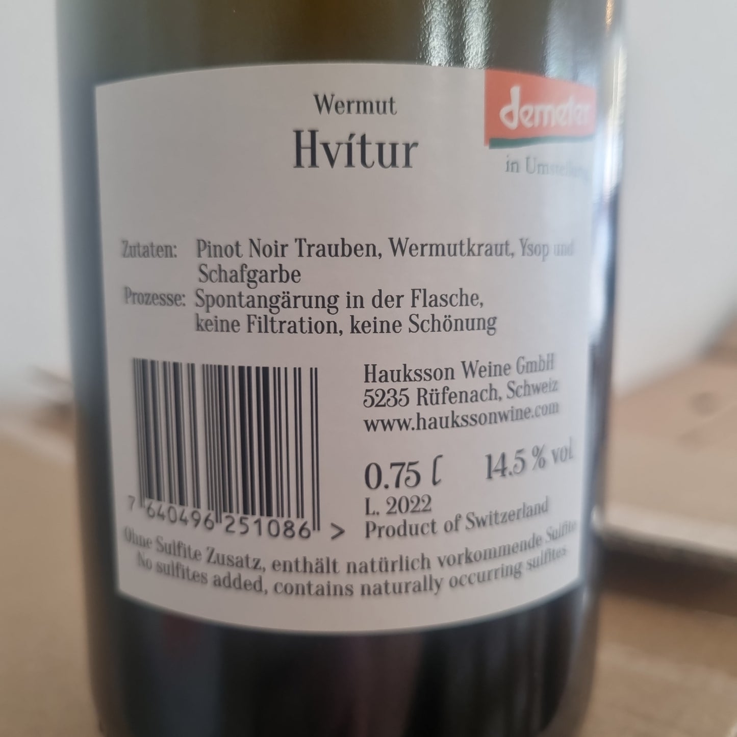 HAUKSSON | Hvítur Wermut Pét-Nat 2022