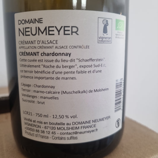 Crémant d'Alsace Chardonnay Brut | Bio