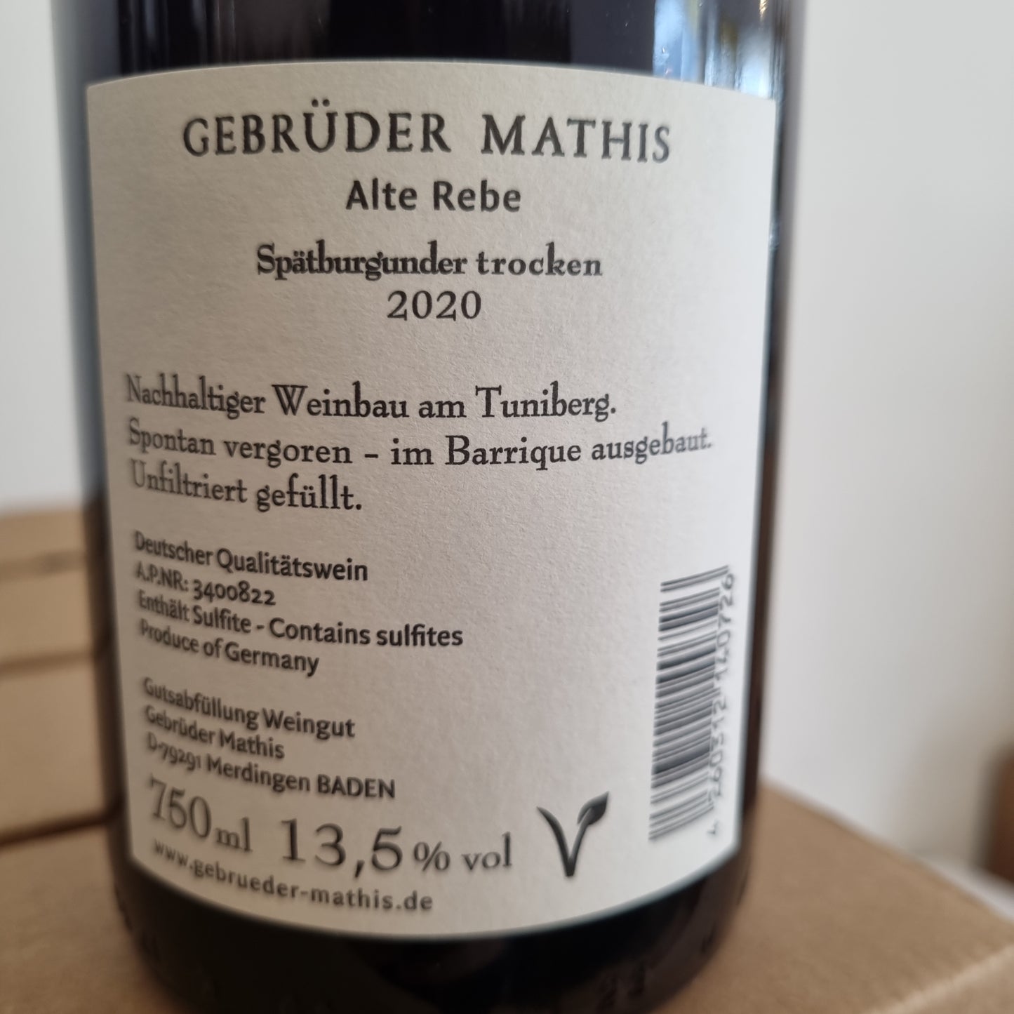 GEBRÜDER MATHIS | Spätburgunder Alte Rebe 2020