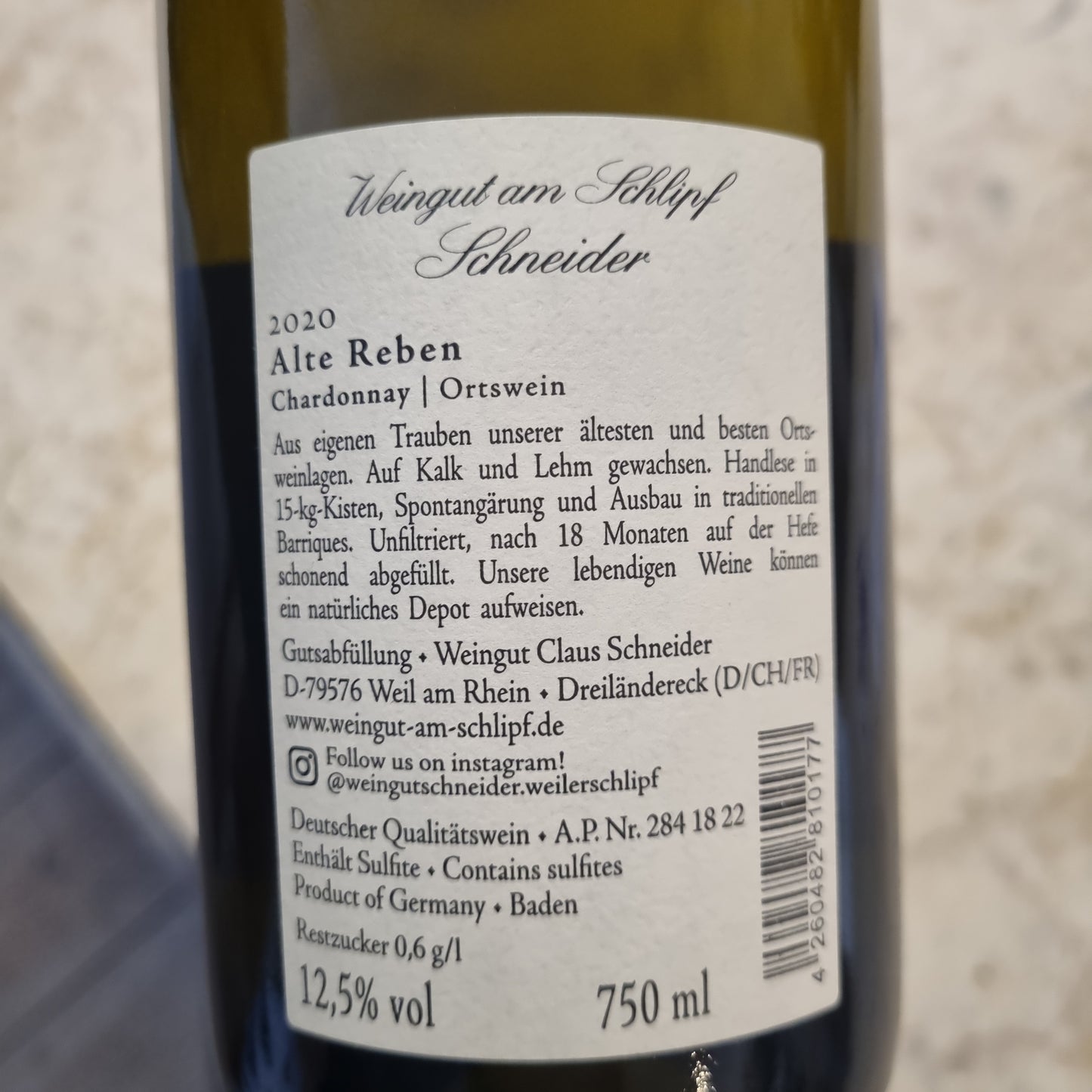 SCHNEIDER | Chardonnay Alte Reben 2020