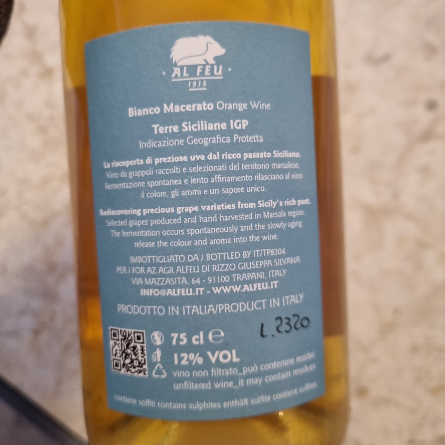 AL FEU | El Loco | Orange Wine