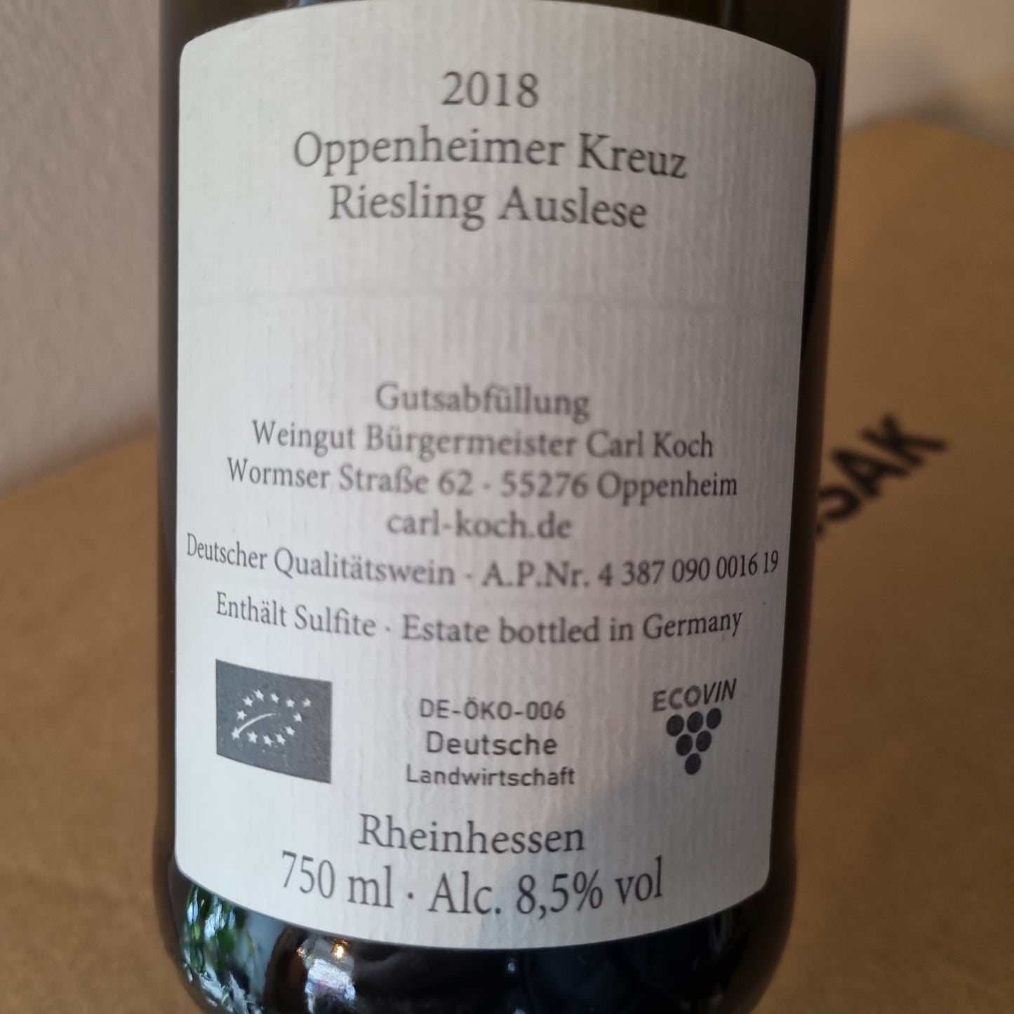 CARL KOCH | Riesling Auslese 2018