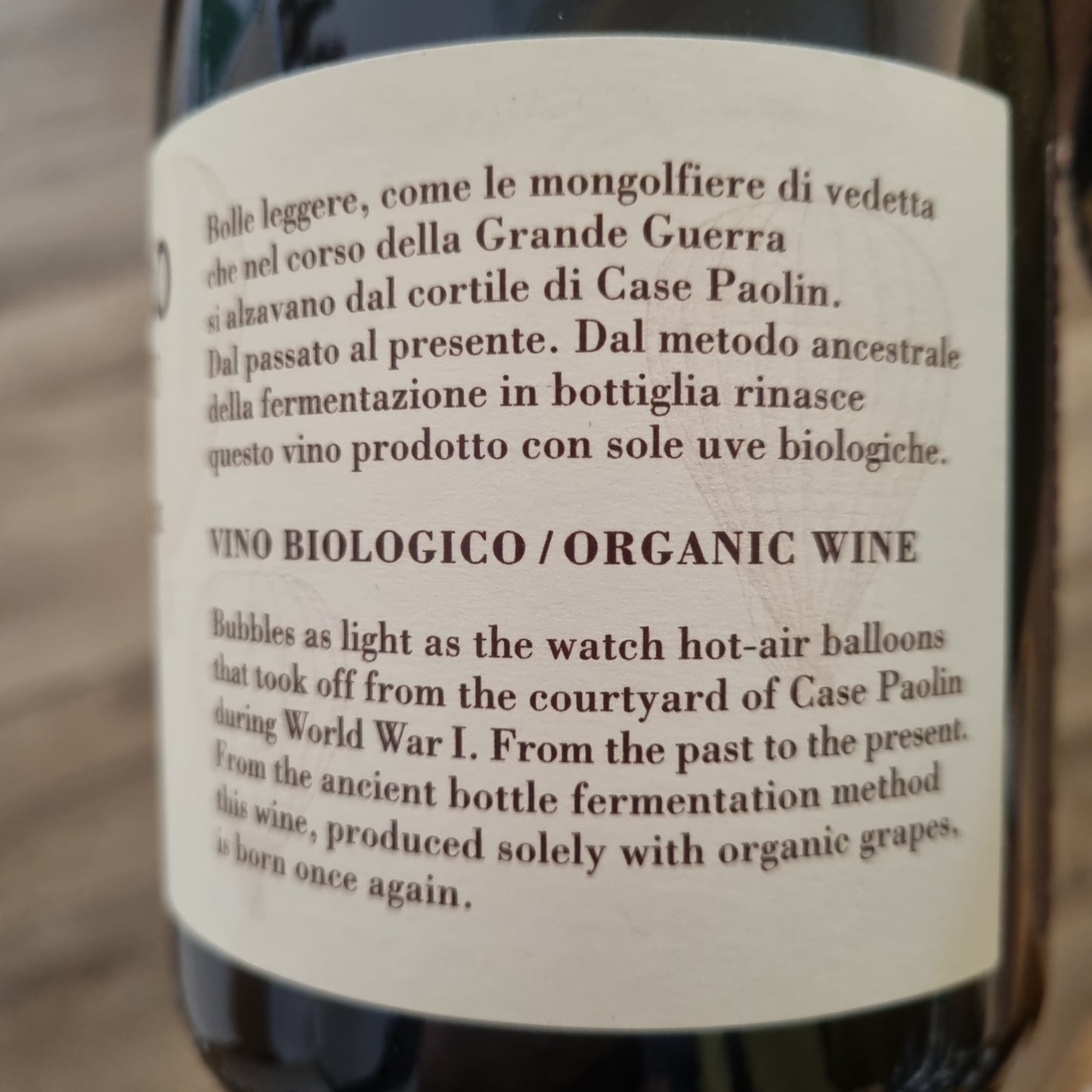 CASE PAOLIN | Prosecco Col Fondo 2021