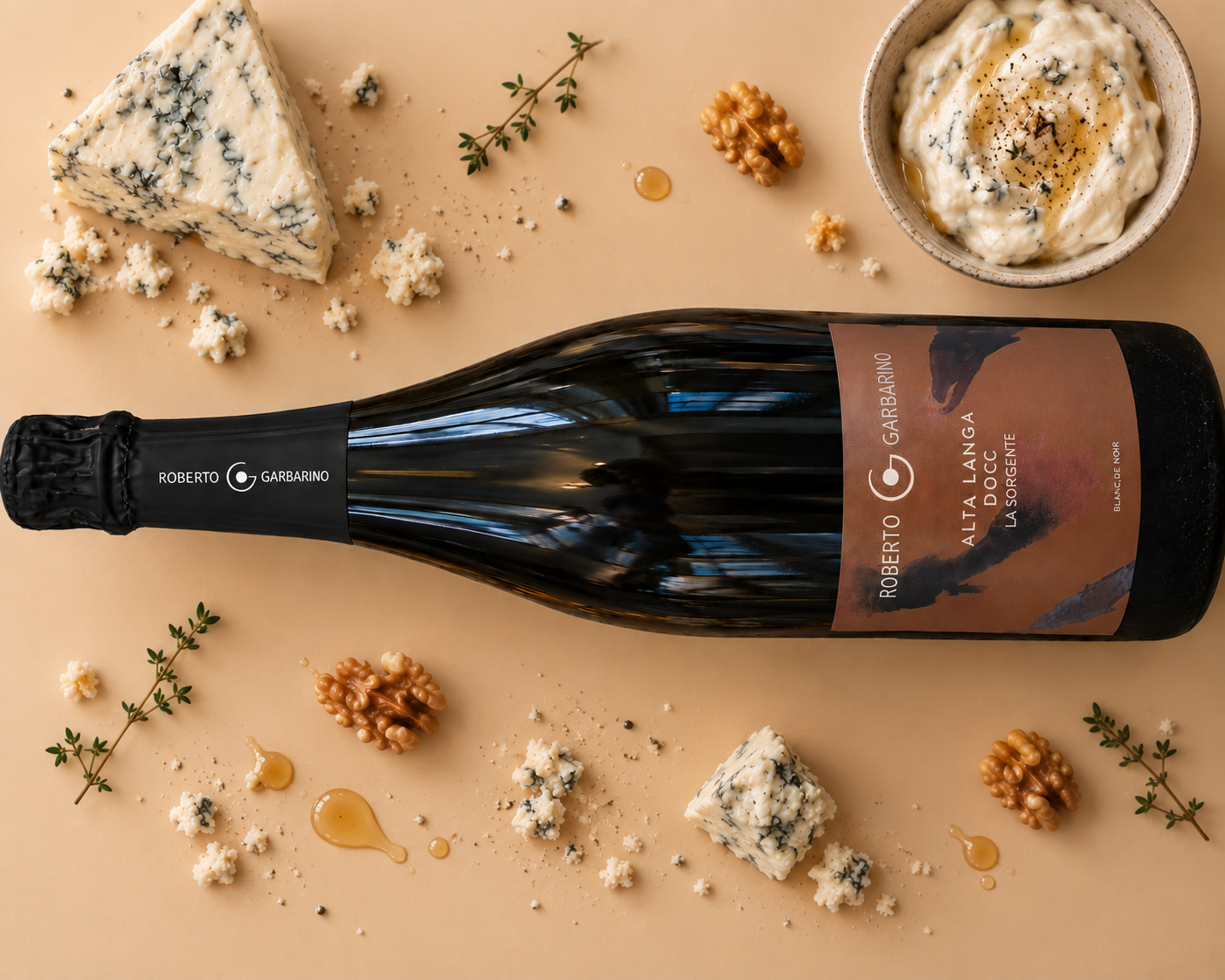 ROBERTO GARBARINO | La Sorgente Blanc Foodpairing Mousse di Gorgonzola