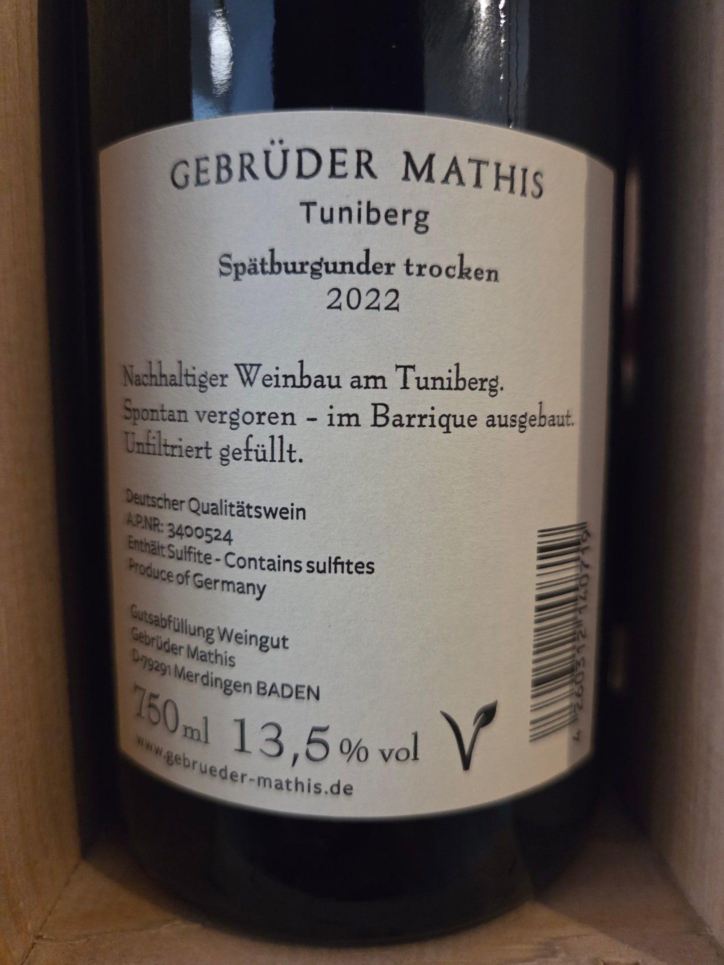 GEBRÜDER MATHIS | Spätburgunder Tuniberg 2022