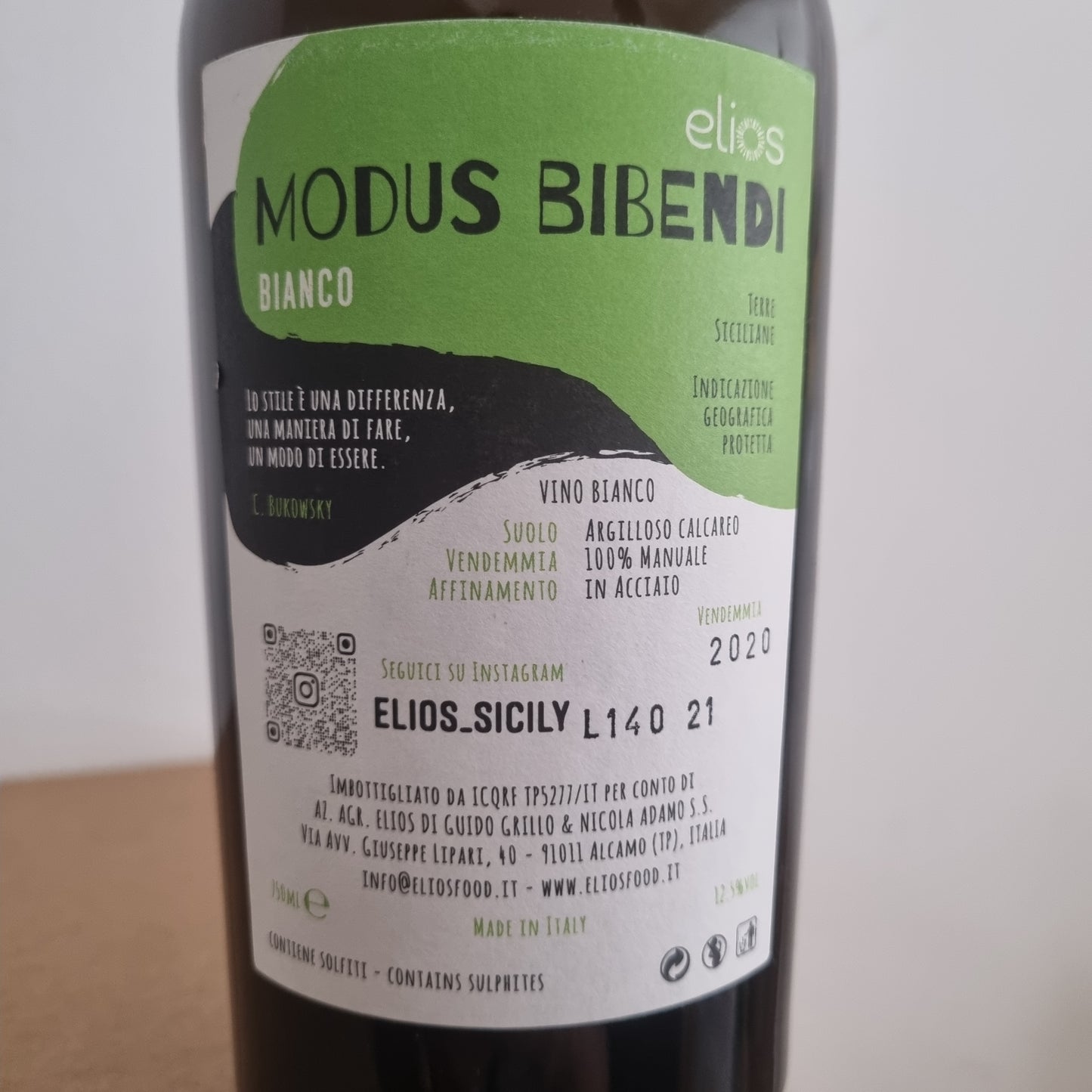 ELIOS | Modus Bibendi Bianco