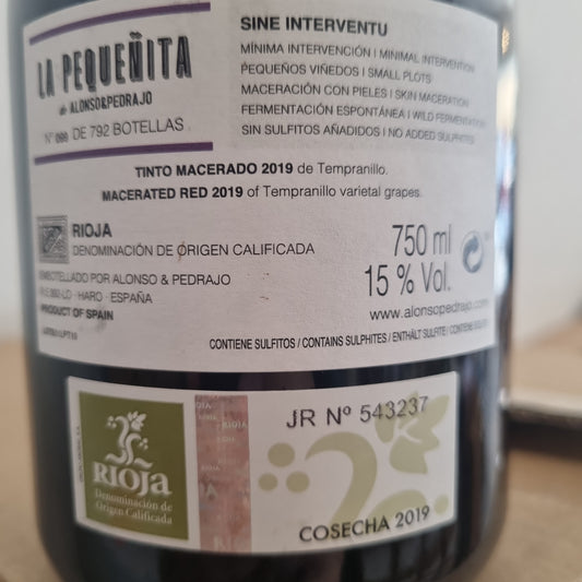 LA PEQUEÑITA | Tempranillo 2020
