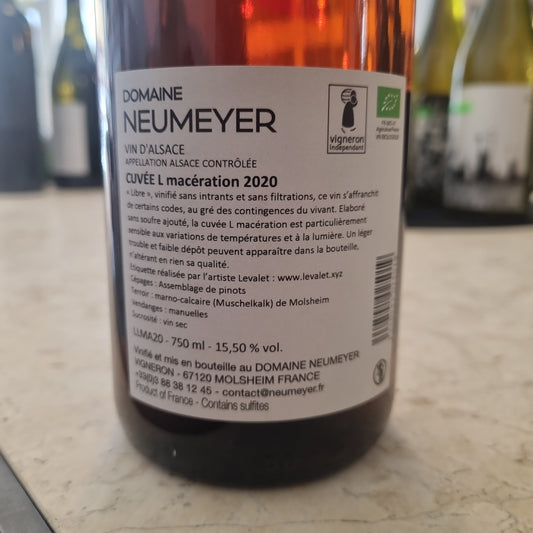 NEUMEYER | Cuvée L Macération 2020 | Orange
