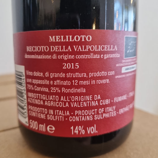 VALENTINA CUBI | Recioto Meliloto 2015