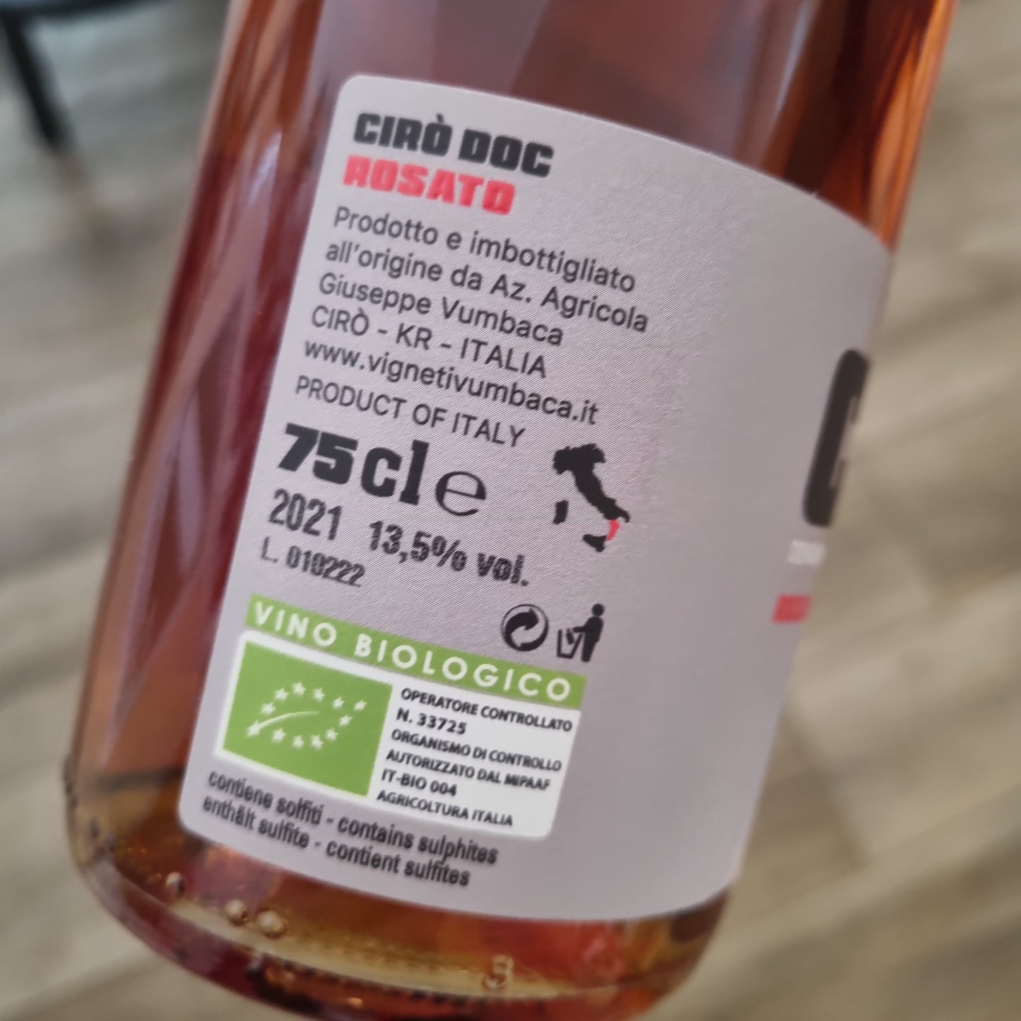 6 Flaschen | Cirò Rosato DOC | 2021 | BIO