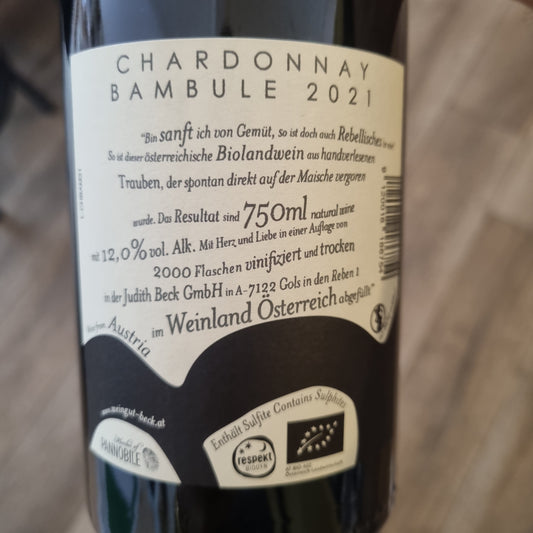 JUDITH BECK | Chardonnay Bambule! 2021