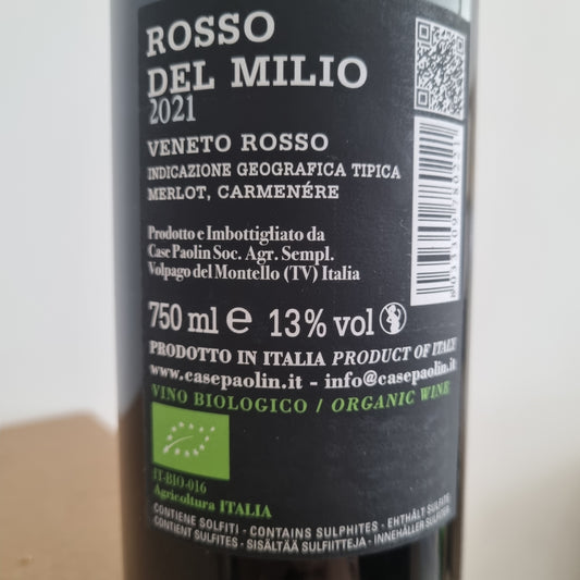 CASE PAOLIN | Rosso del Milio 2021