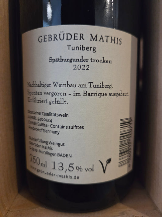 GEBRÜDER MATHIS | Spätburgunder Tuniberg 2022