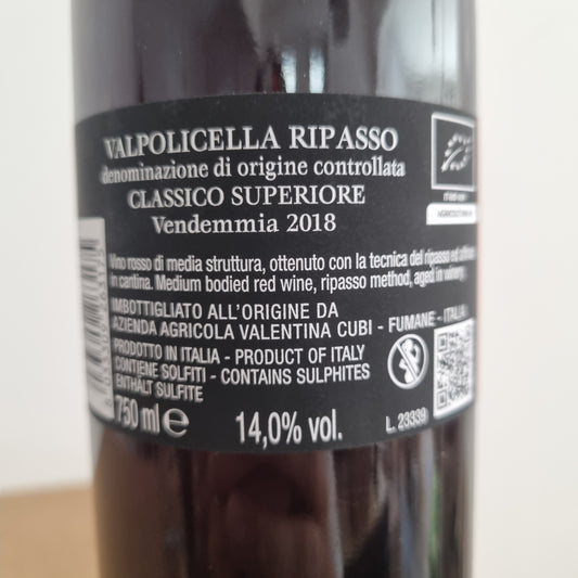 VALENTINA CUBI | Ripasso Arusnatico 2018